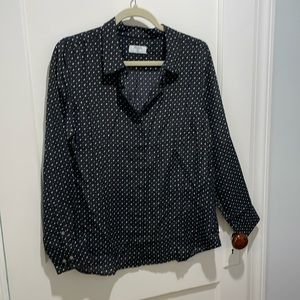EUC untuckit silk shirt